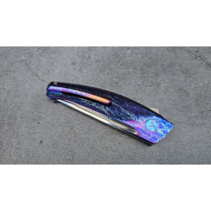ENIGMA авторський складаний ніж ручної роботи Androshchuk Knives, сталь S125V, 65 HRC. Photo 2